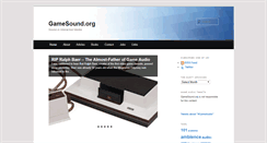 Desktop Screenshot of gamesound.org