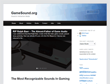 Tablet Screenshot of gamesound.org